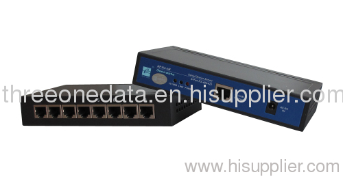 8-Port RS-232/485/422 to Ethernet Serial Server