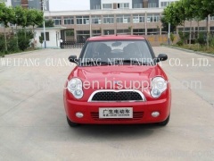 High Speed Smart Mini Electric Car with Lithium battery for 5 persons