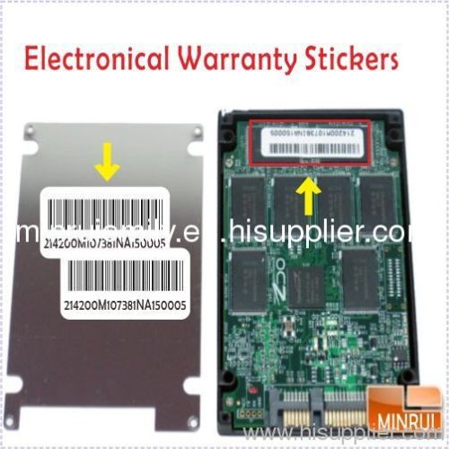 Custom Tamper Evident Labels,Destructive Labels,Electronical Warranty Stickers For Laptops