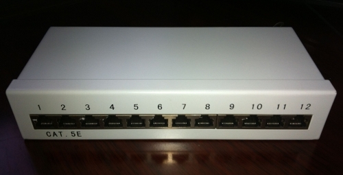 12 Port Cat.5e Shielded Patch Panel