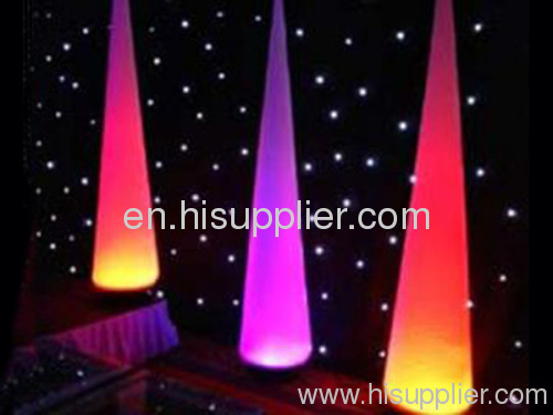 Dancing light inflatable LED cone. flame shape cone, multi-color available. Order to make.