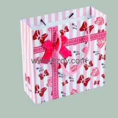 Full color printted paper bag for shopping
