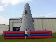 inflatable climbing wall or inflatable rock climbing