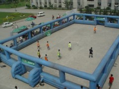 inflatable football field or football pitch