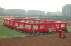 inflatable football field or football pitch