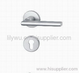 Aluminum door handle with rosette