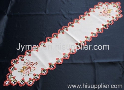 Embroidered Christmas table cloth