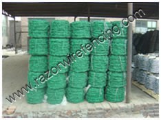 PVC,PE coated barbed wire,stoving varnish barbed wire