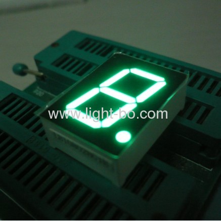 Pure Green 1-inch common anode single digit seven segment led displays