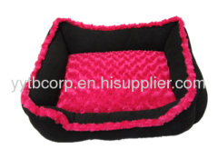 ruffled pet bed