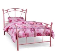 Pink Girl Metal Bed