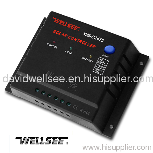 WELLSEE WS-C2415 6A 12/24V solar panel controller