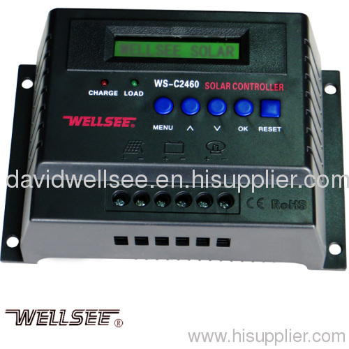 WELLSEE WS-C2460 50A 12/24V PWM Charge Controller