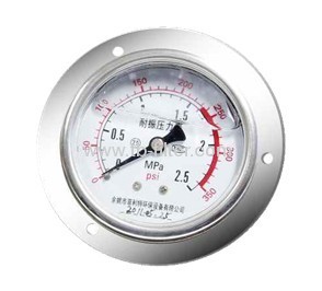 50mm small pressure gauge,back connector