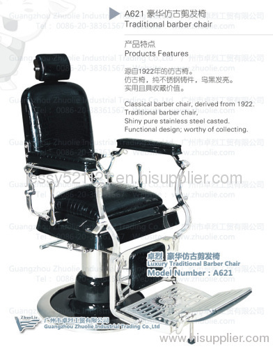 Top-Grade stainless steel Antique Barber Chair