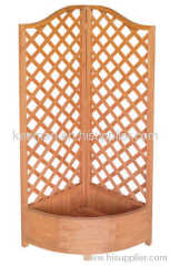 Wooden outdoor flower stand