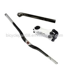 Bontrager full carbon bicycles parts bend handlebar/white stem/seatpost