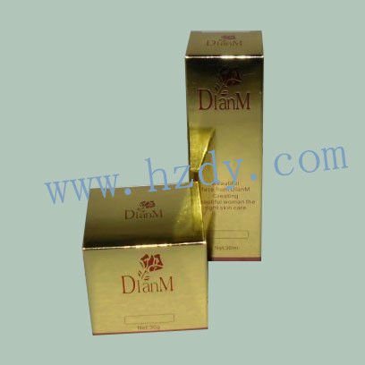 Paper packaging box for comestic