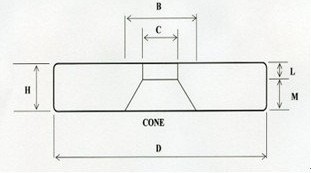 Countersunk NdFeB Magnet 