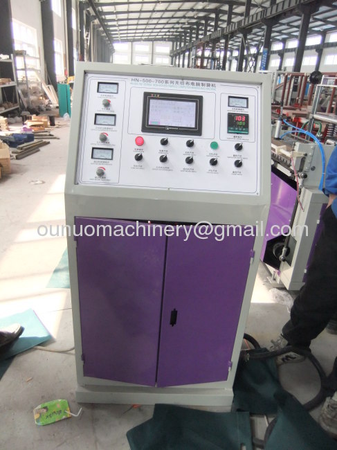 nonwoven D cut bag making machine