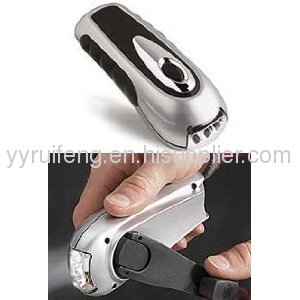  hand-cranked flashlight,emergency flashlight,dynamo flashlight