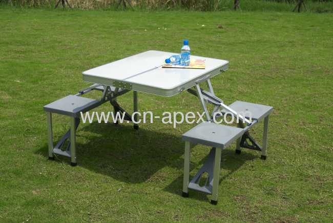 MDF Folding table for picnic with chair