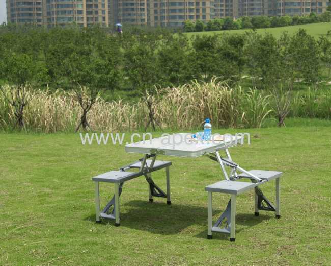 MDF Folding table for picnic with chair