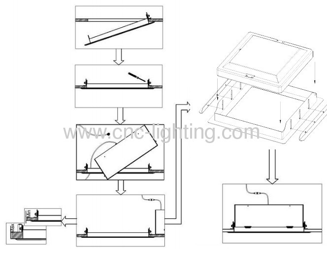 60-180W LED Gas Station Light