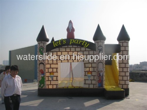 inflatable wizard jumping castle combo
