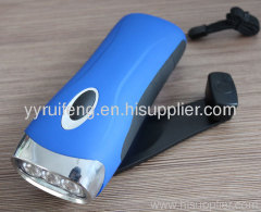 Hand Cranking Dynamo Flashlight