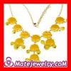 China J Crew bubble necklace yellow wholesaler