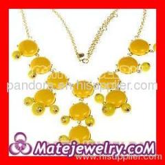 J Crew bubble necklace yellow