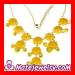 J Crew bubble necklace yellow