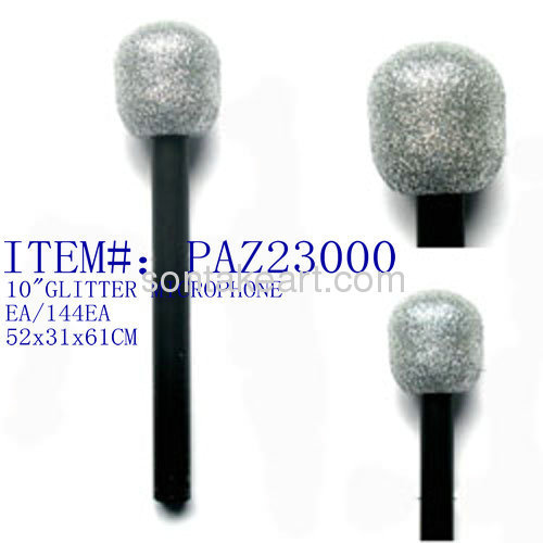 10 PURPLE GLITTER MICROPHONE