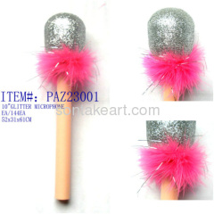 Plumed toy microphone