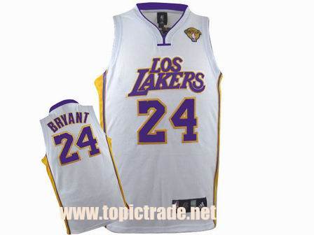 Los Angeles Lakers #24 kobe bryant white Jersey Final Patch Jerseys