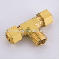 Brass Branch Tee Ferrule connectors brass fittings supplier