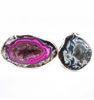 Customized Handmade Mix Color Druzy Agate Ring Jewelry Making 20 - 30 Mm