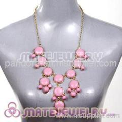 Pink bubble bib necklace J Crew wholesale