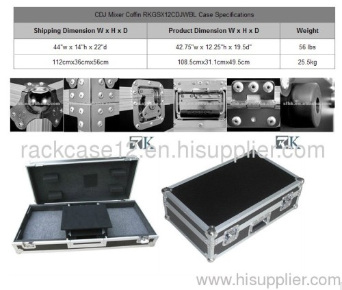 CD Coffin Case for CDJ players & DJ Console (PIONEER/MACKIE) RK case