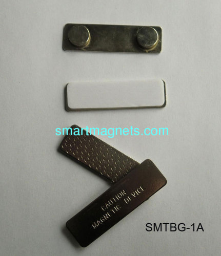 magnetic name badge holder metal