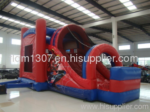 kids outdoor inflatable combo with bouncy and slide