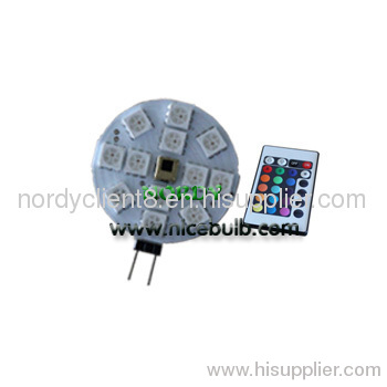 Remote Control G4 bulb DC12V LED RGB COLOR 12SMD5050