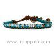 leather wristband bracelet leather wrap bracelet