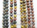 10mm Round Shaped Natural Tigereye Stone Semi Precious Gem Beads