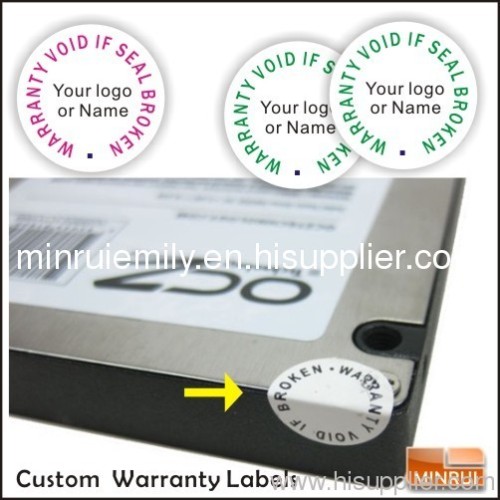 Electronic Shelf Labels,Warranty Void If Broken Stickers,Self Destructive Vinyl Labels