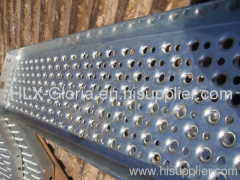 No slip perforated metal