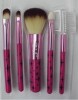5PCS Pink Stars Cosmetic Makeup Brush Set