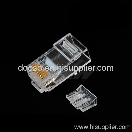 RJ45 Connector for Cat6 UTP Cable with Insert (4+4)