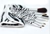 7PCS Beautiful Zebra Makeup Brush set